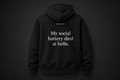 Hoodie - My social battery died at hello.